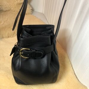 Coach Black Leather belted pouch from SoHo line. (Smoking husband)